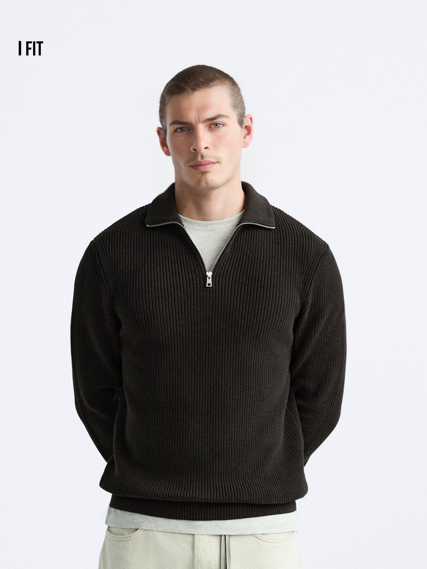 Half Nech Zip Sweatshirt : DS